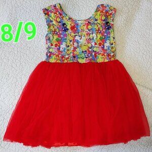 Girls Rainbow Brite tula dress Size 8/9